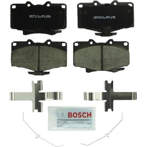BOSCH BC611 QuietCast Premium Ceramic Disc Brake Pad Set - Compatible With Select Toyota 4Runner, T100; FRONT