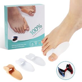 Gel Bunion Spacers,2 Packs of Bunion Cushion Protector with Separator for Big Toe, Foot Pain Relief, Bunions, Big Toe Alignment, Corrector