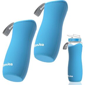 2Pcs Sleeve for 22oz Cirkul Water Bottle, Neoprene Sleeve to Keep Your Water Cold & Protect Your Bottle, Compatible with 22oz Plastic & Stainless Steel Cirkul Water Bottles (Blue)