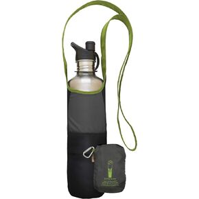 ChicoBag rePETe Water Bottle Sling | Recycled Water Bottle Carrier with Strap | Eco Friendly | Limestone
