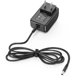 12V for Audio Technica Turntable Charger Power Cord for Audio-Technica AT-LP60X AT-LP60X-BK AT-LP60X-BW AT-LP60XBT-RD AT-LP120XUSB-BK Direct-Drive Turntable Record Player Power DC Adapter