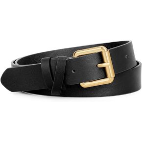 WHIPPY Women's Leather Belts for Jeans Pants Casual Ladies Belt Fashion Vintage Pin Buckle Belt for Women