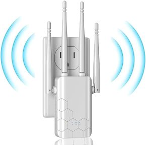 2024 معزز إشارة موسع واي فاي للمنزل، مكرر واي فاي يصل إلى 9000 قدم مربع وأكثر من 35 جهاز، معزز واي فاي موسع الإنترنت مع منفذ إيثرنت، إعداد سهل، مصنوع للولايات المتحدة الأمريكية in Kuwait