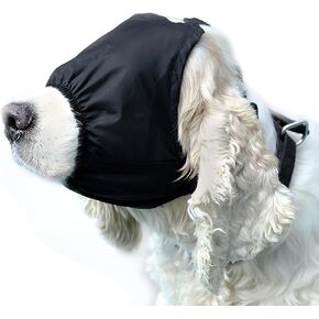 Dog Eye Mask Calming Cap Shading Pet Anxiety Mask Muzzle for Grooming Anti Car Sickness (S)