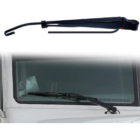 602-5411 Windshield Wiper Arm for peterbilt 379 1990-2007, LH or RH Wiper Arms Replace 602-5411 R236002, Black, Length 14.2 inches