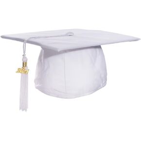 Preschool and Kindergarten Matte Graduation Cap and Tassel with Year Charm Sets