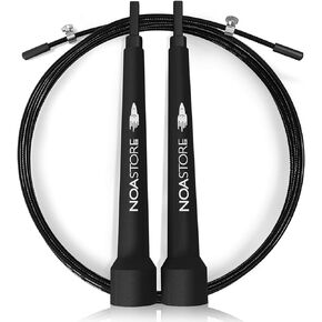 Noa Store 10 ft Adjustable Skipping Jump Rope, Speed Rope Ideal for Aerobic Exercise, Speed and Endurance Training, Fitness, Gym, Boxing, MMA for Men and Women