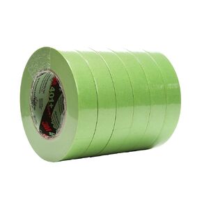 3M High Performance Green Masking Tape 401+, Superior Adhesion, Clean Removal, Highly Conformable, Paint-Bleed Resistant, 24 mm x 55 m, 6.4 mil, 24/Case Bulk
