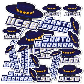 Desert Cactus University of California Santa Barbara UCSB Gauchos Stickers Vinyl Decals Laptop Water Bottle Car Scrapbook T1 (Type 1-1)