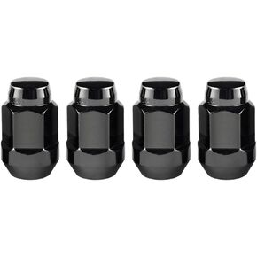 MCGARD 64015 Black Bulge Cone Seat Style Lug Nuts (M12 x 1.5 Thread Size) - Set of 4
