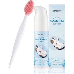 Cat Chin Acne Care Kit - Gently Removes Cat Chin Blackheads, Equipped with Cleansing Brush, Cruelty-Free, Nurtures Cat's Chin Softness and Freshness, 1.01 fl. oz