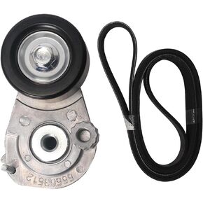 Serpentine Drive Belt Tensioner Kit for Chevrolet Sonic 1.8L 2013-2018, for Chevrolet Cruze 1.8L 2013-2015, Serpentine Belt and Tensioner Replaces# 25191534, 55563512, 6PK1550, 55578115