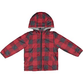 KIKO & MAX boys Midweight Rain Resistant Converts to Pillow Jacket Coat