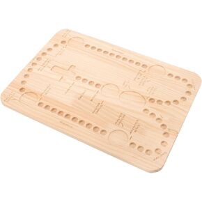 NUOBESTY Bead Board Beading Tools Beading Board Bead Rosary Board Bead Making Tray Necklace Bracelets Bead Design Board Ead Boards for Jewelry Making Bracelet Board Beading Tray