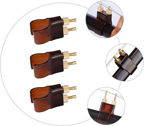 ARTIBETTER 3pcs Violin Fine Tuners Erhu Metal String Adjuster Replacement Parts Assorted Color in Saudi Arabia