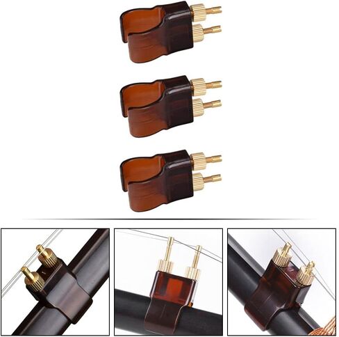 ARTIBETTER 3pcs Violin Fine Tuners Erhu Metal String Adjuster Replacement Parts Assorted Color in Saudi Arabia