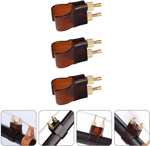 ARTIBETTER 3pcs Violin Fine Tuners Erhu Metal String Adjuster Replacement Parts Assorted Color in Saudi Arabia