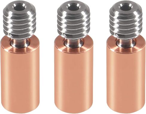 3Pcs Bi-Metal Heatbreak Heat Break CR10 Temperature Throat for V6 Hotend Heater Block for 3D Printer 1.75MM Filament Smooth in Saudi Arabia