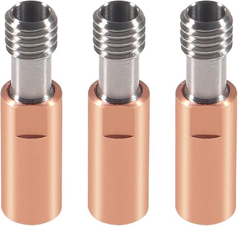 3Pcs Bi-Metal Heatbreak Heat Break CR10 Temperature Throat for V6 Hotend Heater Block for 3D Printer 1.75MM Filament Smooth in Saudi Arabia