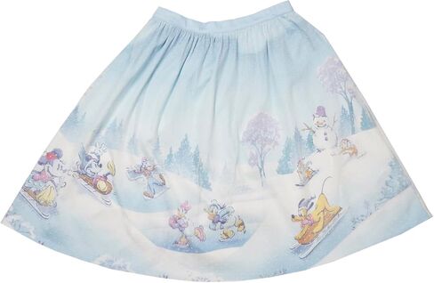 STITCH SHOPPE DISNEY WINTER MICKEY AND FRIENDS TULLE OVERLAY SKIRT SMALL in Saudi Arabia