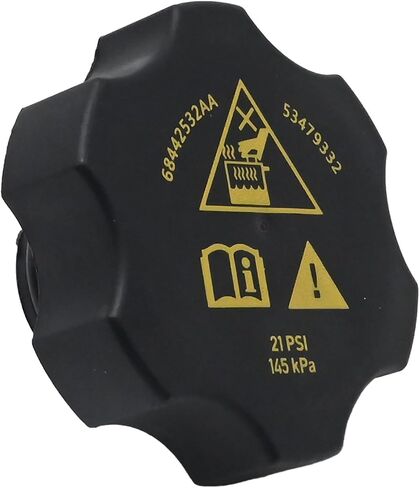 68442532AA Radiator Coolant Recovery Cap, Replacement for Chrysler Dodge Jeep Ram EcoDiesel, 2014-2021 Cherokee Ram 1500, 2016-2021 Durango Grand Cherokee, 2017-2021 Pacifica Compass in Saudi Arabia