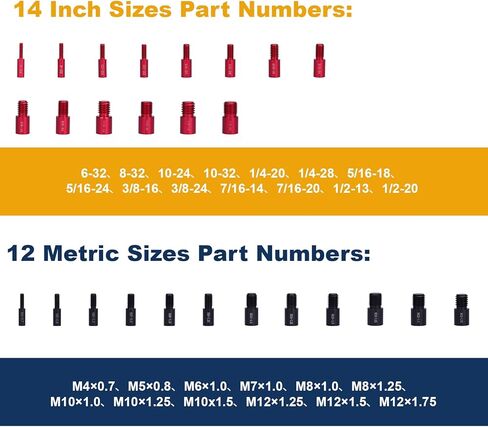 جهاز فحص خيط الصواميل والمسامير المطور، مجموعة قياس الخيوط 44 قطعة من CRAFTFORCE (23 بوصة و21 متريًا)، موضوعة بشكل فردي في حقيبة محمولة لفحص الصواميل والمسامير بسرعة والتحقق من الحجم in Kuwait