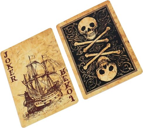 الرجعية نمط القراصنة أوراق اللعب القياسية خمر القراصنة السفينة لعبة بطاقات البوكر سطح أوراق اللعب 60*90 مللي متر in Kuwait