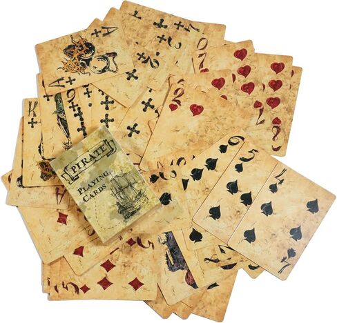 الرجعية نمط القراصنة أوراق اللعب القياسية خمر القراصنة السفينة لعبة بطاقات البوكر سطح أوراق اللعب 60*90 مللي متر in Kuwait