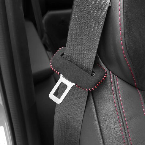 أغطية إبزيم حزام أمان السيارة من KUNGKIC لسيارة Toyota GR86 Subaru BRZ 2021 2022 2023 2024 من جلد البولي يوريثان غطاء مشابك حزام الأمان مضاد للخدش وحزام الأمان ملحقات السيارة الداخلية قطعتان باللون الرمادي in Kuwait