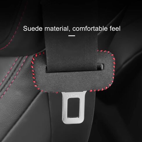أغطية إبزيم حزام أمان السيارة من KUNGKIC لسيارة Toyota GR86 Subaru BRZ 2021 2022 2023 2024 من جلد البولي يوريثان غطاء مشابك حزام الأمان مضاد للخدش وحزام الأمان ملحقات السيارة الداخلية قطعتان باللون الرمادي in Kuwait