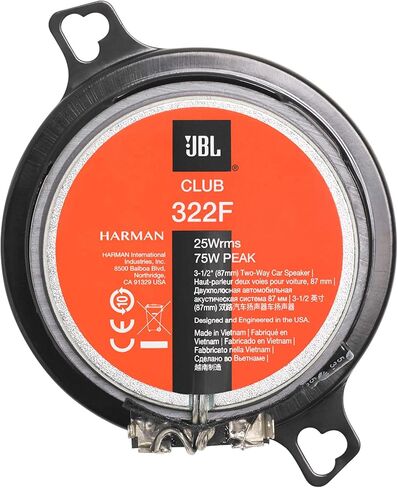 JBL Club 322F - 3.5", Two-way Component Speaker System (No Grill) in Saudi Arabia