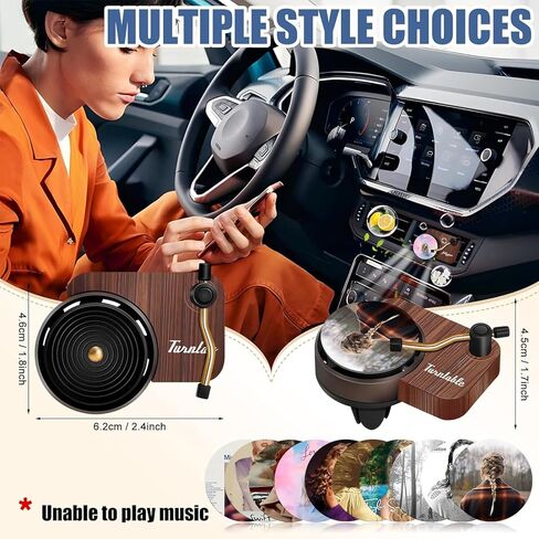 حزمة من 2 مشغل تسجيل معطر الهواء TayTay، 10 قطع بديلة من الأجهزة اللوحية غطاء الألبوم الأول هدية لمحبي الأقراص المضغوطة لتزيين السيارة in Kuwait