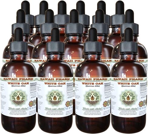 White Oak Alcohol-FREE Liquid Extract, Organic White Oak (Quercus Alba) Dried Bark Glycerite 2 oz in Saudi Arabia