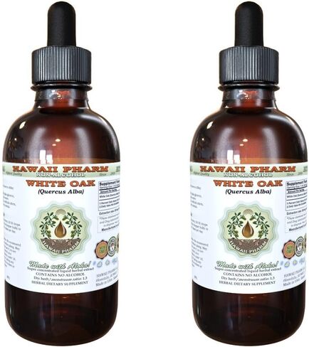 White Oak Alcohol-FREE Liquid Extract, Organic White Oak (Quercus Alba) Dried Bark Glycerite 2 oz in Saudi Arabia