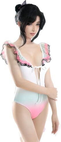 Women's Swimsuit One Piece Anime Cartoon Cosplay Bathing Suit Costume Beach Swimwear in Saudi Arabia