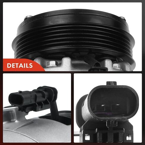 A-Premium A/C Compressor with Clutch Compatible with Chevrolet Colorado 3.6L 2017-2022, GMC Canyon 3.6L 2017-2022, CVC Style in Saudi Arabia