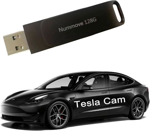 محرك فلاش Tesla Dashcam وSentry SSD المحمول مع USB 3.0 128 جيجابايت لطراز Tesla 3/S/X/Y Dashcam ووضع Sentry | ملحقات طراز تسلا 3/S/X/Y المجهزة مسبقًا | محرك الإبهام تسلا| لقطة فيديو in Kuwait