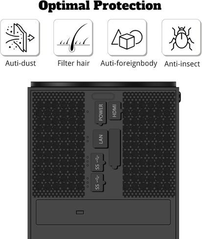 TNP Dust Cover for Xbox Series X - Protective Nets and Silicone Jack Stopper Dust Proof Kit, Guard Against Dust & Scratches - Port Covers for Xbox Series X Console in Saudi Arabia