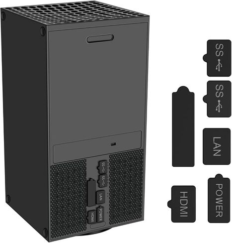 TNP Dust Cover for Xbox Series X - Protective Nets and Silicone Jack Stopper Dust Proof Kit, Guard Against Dust & Scratches - Port Covers for Xbox Series X Console in Saudi Arabia