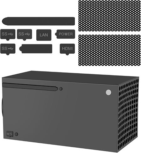 TNP Dust Cover for Xbox Series X - Protective Nets and Silicone Jack Stopper Dust Proof Kit, Guard Against Dust & Scratches - Port Covers for Xbox Series X Console in Saudi Arabia