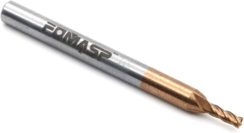 Carbide Square End Mill - Micro Grain Carbide End Mill for Alloy Steels/Hardened Steels - 4 Flute - (1 Piece, 3/8") in Kuwait