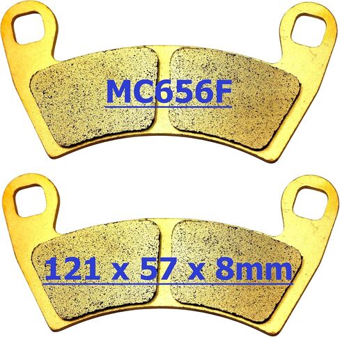 MC Brake Pads for Polaris Ranger XP 1000 2018 2019 2020 2021 2022 - Ranger 1000 Crew 1000 2020-2022 - Ranger Crew XP 1000 2019-2022 (DON'T fit Waterfowl) Front Rear Sintered Copper Brakes MC656F456R in Kuwait