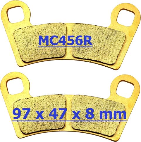 MC Brake Pads for Polaris Ranger XP 1000 2018 2019 2020 2021 2022 - Ranger 1000 Crew 1000 2020-2022 - Ranger Crew XP 1000 2019-2022 (DON'T fit Waterfowl) Front Rear Sintered Copper Brakes MC656F456R in Kuwait