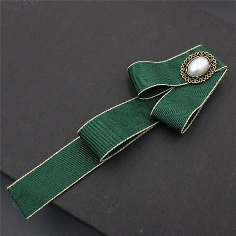 JKQBUX Bow Tie with Brooch for Women Men Neck Tie Unisex Uniform Pre Tied Bow Brooch Pins Accessories in Saudi Arabia