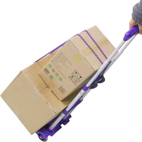 Aluminum Folding Hand Trucks Portable Luggage Cart with Wheels Lightweight Travel Hand Truck/Heavy Duty Moving Dolly (80LB) in Saudi Arabia