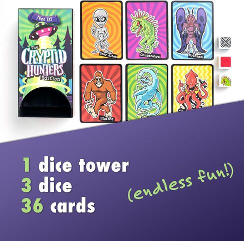 Not it! Camping Chaos Edition Card and Dice Game - Quick-Find Challenge for Family & Friends - Hilarious Fun Adventure Dice Tower Game in Saudi Arabia