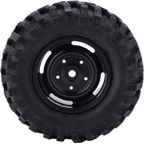 RC Car Tires, 4 Pcs Tires Rubber Tyres for 1:10 Rock Crawler Off-Road RC Remote Control Car Accessory Part in Saudi Arabia