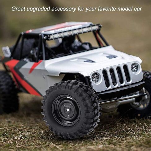 RC Car Tires, 4 Pcs Tires Rubber Tyres for 1:10 Rock Crawler Off-Road RC Remote Control Car Accessory Part in Saudi Arabia