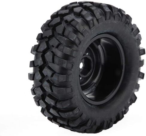 RC Car Tires, 4 Pcs Tires Rubber Tyres for 1:10 Rock Crawler Off-Road RC Remote Control Car Accessory Part in Saudi Arabia