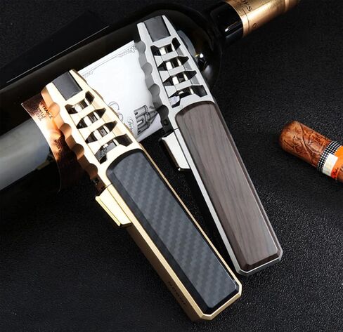 Solar Beam Torch - The Hottest Torch on Earth, Turbine Torch Lighter Jet Flame, Butane Gas for Candle Camping BBQ Kitchen- Butane Not Included, Windproof, 41A4 in Kuwait